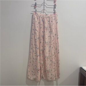 Floral Pink Maxi Skirt